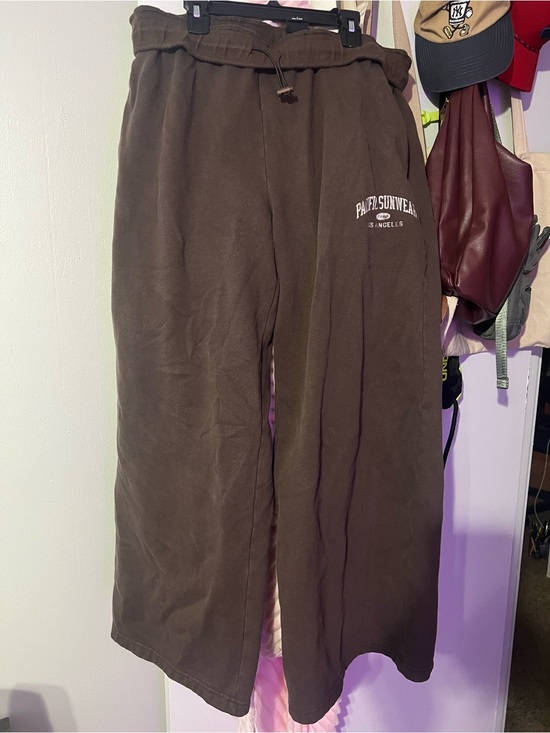 PacSun Pants - Pacific Sunwear Women’s Brown Wide-Leg Sweatpants